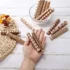 Polymer Clay Roller Pottery Texture Tool Mud Pressed Embossed Pattern RollingPin