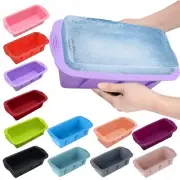 2PC Large Silicone Ice Cubes Molds Reusable Ice Cubes Maker Molds For Coolers#