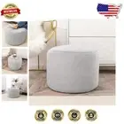 Lightweight Quiet Grey Pouf Ottoman 20 x 20 x 14 - Chic Foot Rest for Every Room