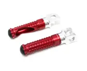 RED CNC Front Footrest Foot Pegs Pedal For Kawasaki Z300 16-18 17