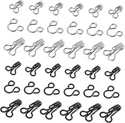 Toyvian 60 Pcs Adjustable Metal Hook Clasps for Womens Clothing Invisible Back Clasps for Coats Sweaters and Dresses Decorative and Functional Clothing Fasteners for Everyday and Special