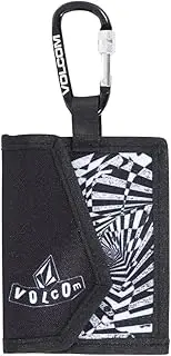 [Volcom] J68024JG / JP PASSCASE Single Snowboard Pass Case (with Coin Purse and Carabiner) Lost Snow Mountain BWH_Black White, BWH_Black White, O/S