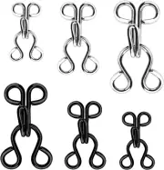 60 Set Hook and Eye Sewing, Bra Hooks Replacement, Large Hooks and Eyes Clasps