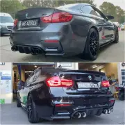 V Style Real Carbon Fiber Rear Diffuser FOR BMW M3 M4 F80 F82 F83 (2014 -2020)