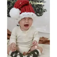 在飛比找ETMall東森購物網優惠-冰島編織嬰兒紅色禮物圣誕節毛線