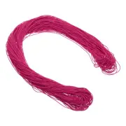 1mm 109 Yard Waxed Polyester Cord Dark Rose Red for Jewelry Making