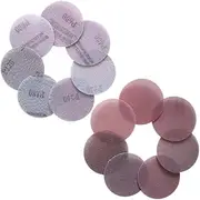 Mesh Sanding Discs 10Pcs 3 Inch 75mm Anti-Blocking Dry Grinding Sandpaper 120 to 1000 Grit Hook Loop for Car(240)