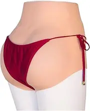 [FSYH] Realistic Vagina Panties Men's Hiding Gaff Silicone Panty Fake Vaginal Thong Underwear for Transgender Drag Queen Shemale,Brown,Basic