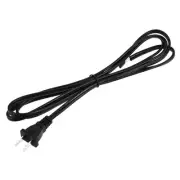 US Plug Lamp Cord, SPT-2 18AWG Power Wire 1.8M Black, UL Listed