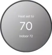 Google Nest Thermostat - Smart Programmable Wi-Fi Thermostat - Charcoal NEW