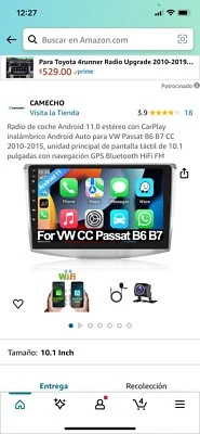Radio De Coche Android 11.0 Estéreo Con CarPlay Para VW Passat 2010-2015