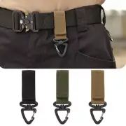Nylon Ribbon Keychain Triangle Waist Fastener Hook Buckle Outdoor Camping Hiking