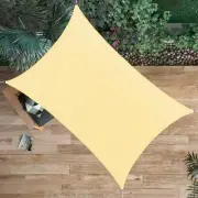 Shade Sail Canopy Durable Fabric Canopy Block Top Cover Rectangle for Patio B...
