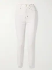 [FRAME] FRAME - + Carolina Herrera The Taper High-rise Skinny Jeans - White - 28 28 White