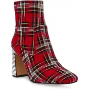 Betsey Johnson Womens' Blanche Rhinestone Zip Up Ankle Boots