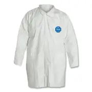 Tyvek Lab Coats No Pockets, Medium, White DuPont™ DUPONT TY210SWHMD003000
