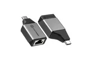 Alogic ULCGEMN-SGR Ultra Mini USB-C to RJ45 Gigabit Ethernet Male to Female Adapter Converter