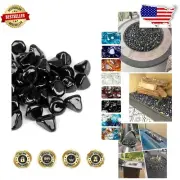 High Luster Reflective 1-Inch Fire Glass for Indoor & Outdoor Fireplace Upgrade