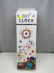 DIY Clock - Create Your Own Clock - Adhesive Frameless Clock Kit - silver. 20