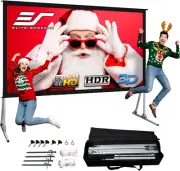 Elite Screens Yard Master 2, 100 Inch Outdoor Projector Screen with Stand 16:9,