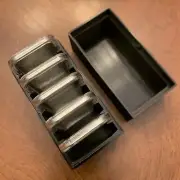 3DP Black Storage Box Holds 10x 1oz Silver Bars In Standard Airtight Capsules