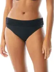 COCO REEF IMPULSE ROLLOVER BIKINI BOTTOM Convertible Black Large NWT