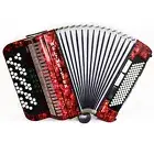 NEW Weltmeister Romance 703 German 5 Row Button Accordion 96 Bass B Griff, Case