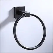 FCFZBTBNM Black Solid Aluminum Towel Ring for Bathroom Towel Racks Bathroom Hardware Accessories Holder for Towel Towel Ring