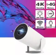 HY300 Pro 4K Projector with Android 11, Dual WiFi 6, Bluetooth 5.0