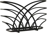 Spectrum Diversified Flower Napkin Holder, Black