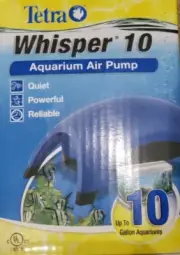 Tetra Whisper Air Pump for Fish Tank Aquarium Filter Non-UL ,up to10 Gallons New