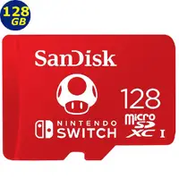 在飛比找蝦皮購物優惠-San Disk 任天堂記憶卡 128GB 128G mic