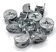 [ReplacementScrews] Metal Cam Lock Nuts Compatible with IKEA Parts 119030, 118224, 120076, 117434 Replaces Plastic Cams (Pack of 10)