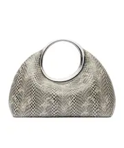 Jacquemus Le Petit Calino Snakeskin Clutch Bag One size light brown