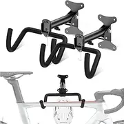 Bicycle Wall Mount Hanger 2 Pack, Bike Storage Rack Bike Hanger Wall Mount Heavy Duty Horizontal Wall Mount Bicycle Storage Garage Adjustable Bicycle Hooks