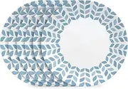 [CORELLE] Global Collection Vitrelle 6-Piece Dinner Plate Set, Triple Layer Recycled Glass, Lightweight Eco-Friendly Round 10-1/4-Inch Plates Set, Northern Pines