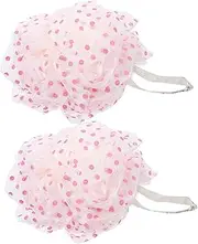 FOMIYES 2sets Bath Ball Shower Ball Body Scrubber for Daily Bathing and Travel 2pcs*2