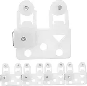SHINEOFI 5 Pairs Curtain Wheel Magnetic Curtain Track Rollers Gliders Pulley Wheel Sliding Window Curtain Vertical Blinds Pulley Supply Curtain Fittings Curtain Accessories Plastic