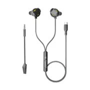 RX5 Sensitive Control Gaming Earphones with Cable Control Type C Connector