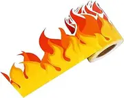 Angoily 1 Roll Flame Shaped Border Sticker for Classroom Blackboard Decoration Chalkboard Border Trim for Bulletin Board Decor Multi Use DIY Sticker for School and Office