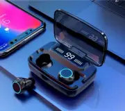 Wireless Noise Cancelling Sweatproof Bluetooth 5.0 Earbuds Headset w/Mic