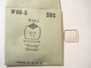 SUC W66-5 Watch Crystal Fit Waltham Glenda Wanda - 12.0 x 9.8 mm - Replacement