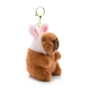 Plush Capybara Doll Key Chain Ornaments Cartoon Hangings Pendant for Bag Backpack Pendant Doll Keyring Charm Doll