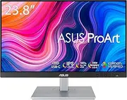 ASUS PA247CV 23.8' ProArt Professional Monitor [AU Version], FHD (1920 x 1080), IPS, 100% sRGB, Calman Verfied, Daisy-Chain, Color Accuracy, Speaker, Ergonomic, Black Panel/Silver Base