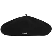 Kangol Anglobasque French Beret 100% Wool British Party Hat - Black