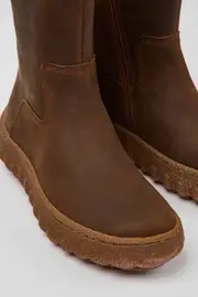 Ground MICHELIN Brown nubuck boots for women