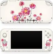 TACKY DESIGN Watercolor Skin Compatible with Nintendo Switch lite Skin, Blossom Skin Switch lite Cover Vinyl 3m Decal Cute Flower Full wrap Switch lite Accessories