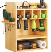 Wall Mount Drill Tool Charging Shelf Storage Holder Power Tools Garage Shop NEW