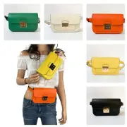 MICHAEL KORS SLOAN EDITOR SMALL FLAP BELT BAG FANNY PACK CLUTCH LEATHER