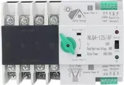 Dual Power Automatic Transfer Switch, 100A 220V 4P ATS Emergency Current Switch Power Switch Automatic Emergency Power Switch Automatic Transfer Switch Switch Mains Emergency Power